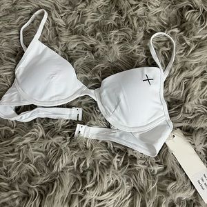 Boutine LA White Bustier Top